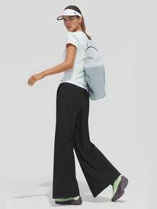 Beneunder Women's Breathable Wide-Leg Sun-Protection Pants AS010 - Black - View 2
