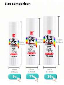 9g/21g/36g Solid Glue Stick, High Viscosity And Non-Penetrating, Suitable For Office, School And Craft General Use, Perfect For Paper Bonding, DIY Projects, Scrapbooking, Notebook Decoration, Handicrafts And Card Making - Glue Stick - View 27