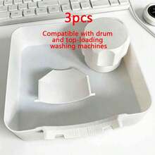 1/2/3pcs Universal Washing Machine Drain Pan Tray, Minimalist White Tone, Customized Design To Prevent Water Overflow And Water Damage, Suitable For Front-Load And Top-Load Washing Machines, Simple Structure, Super Convenient For Daily Cleaning - Multicolor - View 14