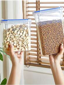 Storage Box Rice Bucket Storage Container Refrigerator Airtight Jar Grains & Cereals Storage Box Moisture-Proof Kitchen Home Snack Storage Fresh-Keeping Box Jar - View 7