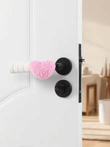 1pc Heart-Shaped Door Handle Cover, Anti-Static, Anti-Collision, Anti-Bump Door Handle Protector EVA Foam Material Pink Red Heart Door Handle Cover, Suitable For Kitchen, Bathroom, Room, Bedroom, Entrance Door Handle - View 15