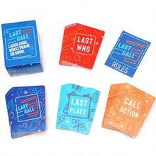 Last Call Juego de Bebida - Juego de Cartas Divertido para Fiestas - Azul menta - Ver 4