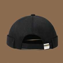 1pc Skull Graphic Baseball Cap, Minimalist Solid Color, Adjustable, Suitable For Outings, Shopping, Parties, And Versatile - A - View 6