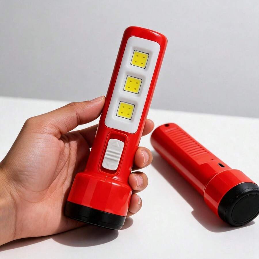 Unisex Practical Style Portable Lamp For Home And Travel - Red - View 1