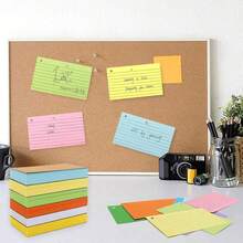 3 Packs 150 Sheets 3x5 Inch Index Cards, Random Color Flash Cards With Rings & Stickers, Lined Grid Study Note Cards, Portable Memory Cards For School, College, Learning, Studying, Note Taking And Exam Prep - one-size - View 3