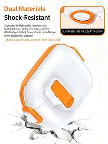 1pc Creative Protective Case With Stand And Lock Switch For Airpodspro3 Wireless Bluetooth Earphones, Compatible With 4th Generation - Multicolor - View 2