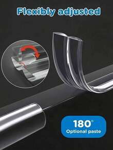 400/300/200/100cm Furniture Corner Guards, Transparent L-Shaped Anti-Collision Strips, Multiple Lengths Available, Suitable For Tables, Fireplaces, Countertop Edges - Multicolor - View 5