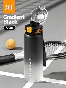 361degree 1pc 361° 770ml Gradient Color Large Capacity Sports Water Bottle With Straw, Multi-Functional Shaker Cup, Cold And Hot Dual Use, Unisex Portable Easy-Grip Water Container With Lanyard, Suitable For Outdoor Running, Gym Fitness, Cycling - Multicolor - View 14