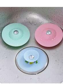 Universal 2-In-1 Kitchen Sink Drain Stopper With Premium Silicone Filter, Anti-Clogging Pop-Up Drain Plug, Hair Catcher For Bathtub, Shower And Sink - Multicolor - View 11