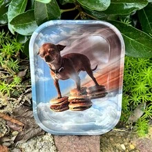 Cabin puff 1件漢堡狗圖案捲盤,優質捲製工具,理想的節日禮物 - 均碼 - 查看 4