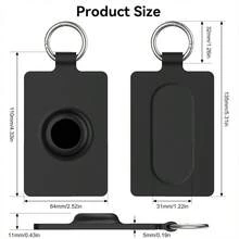 2pcs Tesla Key Card Holder With AirTag Slot, Soft Silicone Key Card Protective Case, Compatible With Model Y S X Cybertruck, With Keychain Key Ring Key Holder - View 2