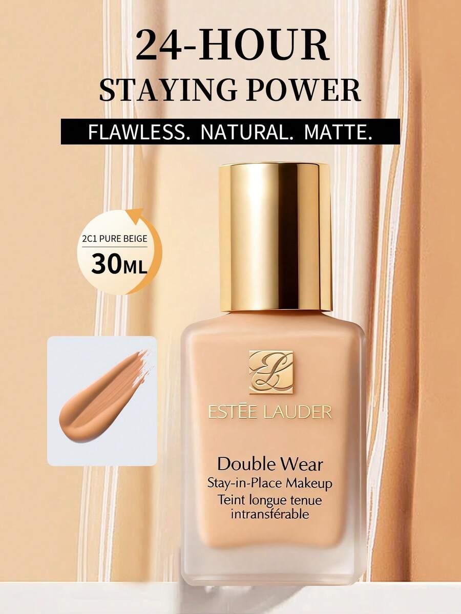 Estée Lauder 2C1 中性米色(帶冷粉桃底色)30ml/1oz 長效全遮瑕底妝液|長效持妝、霧面妝效|抗汗、耐熱、耐潮|防水不卡粉|質地平滑輕盈|打造完美拍照妝感 - 2C1 Pure Beige - 查看 1