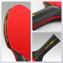 BOER A11 6‑Star Table Tennis Racket Set, 2Pcs All‑Wood Blade Ping Pong Paddles, Table Tennis Training Kit For Students & Amateur Players Daily Sports Practice - Multicolor - View 6