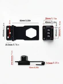 Kunci Kombinasi Mekanis Kunci Kombinasi Rumah Kunci Putar untuk Kait Kunci Tanpa Kunci untuk Taman, Interior, Kotak Surat, Kamar Mandi, Pintu Hewan Peliharaan - Kunci kombinasi 3 inci - View 7