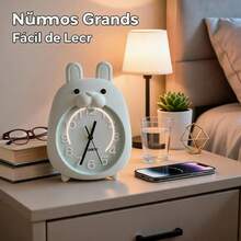 Unisex Practical Style For Bedroom And Office Desk Clock - Green - View 3