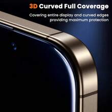 CASECOPS 4Pcs HD Tempered Glass Screen Protector, Full Surface Protection, Easy To Apply, With Automatic Mounting Tools And Automatic Alignment Tools, 9H Hardness, Anti-Fingerprint, Anti-Scratch, No-Bubble, Auto Adsorption, Smooth Touch, Compatible With IPhone 18 Pro Max/18 Pro/17/17 Pro/17 Pro Max/17 Air/16e/16/16 Pro Max/16 Plus/15 Pro Max/15 Pro/15 Plus/15/14/13/12/11 Series, Compatible Phone Cases - 4Pcs - View 7