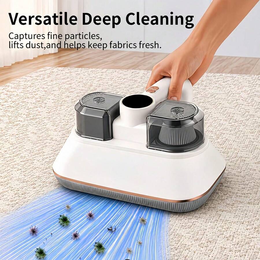 Handheld Mattress Vacuum Cleaner For Home, Powerful Suction, USB-C Fast Charging, Washable Filter, LED Real-Time Digital Display, Anti-Tangle Design, Suitable For Bed, Sofa, Carpet And Pet Hair Cleaning - Multicolor - View 1