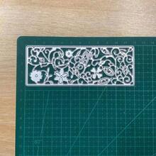Long Hollow Floral Vertical Frame Metal Cutting Dies Carbon Steel Stencil For DIY Vintage Bookmark Scrapbook Paper Card Craft Supplies - MC1442 - View 8