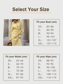 3pcs Women's Elegant Solid Color Shirt + Skirt Set, Front Button Closure, Suitable For Vacation, Office, Daily Wear, Spring/Autumn Yellow - Yellow - View 5