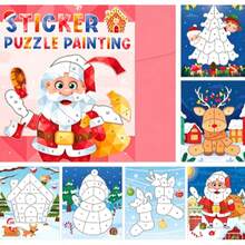 1pc 3D Paper Puzzle Wholesale Children's Early Education Hands-On Teaching Aid Reusable Adhesive Laser Puzzle Stickers - Multicolor - View 7