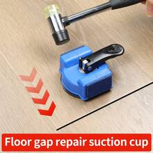 1pc Reinforced Composite Flooring Gap Repairer Heavy Duty Suction Cup Puller Flooring Repair Tool Set Without Wooden Mallet - Blue - View 2
