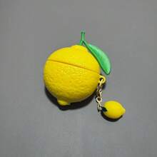 1pc Lemon Shaped Earphone Case, Cute Wireless Bluetooth Earphone Case, Anti-Drop Durable And Fashionable Accessory, Suitable For AirPods Pro3/4/Pro/Pro2 - Multicolor - View 6