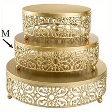 1 Set Elegant Metal Cake Stand, Suitable For Weddings, Parties And Birthday Parties, Can Be Used To Display Desserts, Candies, Cupcakes And Pastry Trays - Multicolor - View 5