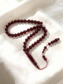 1串45顆樹脂齋月祈禱珠 Tasbih，光滑拋光伊斯蘭祈禱珠 Misbaha，手持式祈禱珠，適合日常崇拜、齋月、開齋節、冥想與紓壓，耐用輕量宗教配件 - 彩色 - 查看 6
