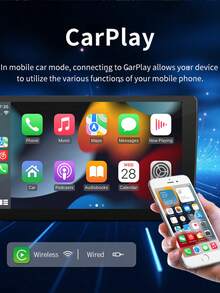 9 吋四核心 Android 車載導航，2G+64G 車用導航，支援 Apple CarPlay 與 Android Auto 收音機螢幕，附鏡像連接、藍牙 5.0、AUX、FM/AM 發射器、GPS 無線 CarPlay 藍牙車載資訊娛樂系統 - 全新升級安卓系統汽車中控導航車機 - 查看 8