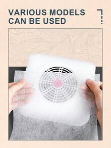 TOMICCA 100/200/300PCS Nail Vacuum Cleaner Filter Paper, Three Colors Available, Non-Woven Material, Compatible With Nail Dust Collectors, Ideal For Professional Nail Salons - Multicolor - View 3