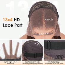 Smilegirl Chocolate Brown 13x4 HD Lace Front Human Hair Wig 26 Inch 250 Density Straight HD Lace Frontal Wigs Human Hair Pre Plucked Hairline 4 Brown Wig - Chocolate Brown - View 12