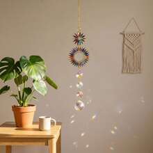 Colorful Diamond Crystal Light-Catching Hanging Decor, Suitable For Home Decor/Garden Decor/Christmas Decor/Halloween Decor/Mother's Day Gift - Multicolor - View 5