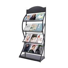 4-Tier Magazine Rack Brochure A4 Literature Catalogue Holder Display Stand Rack - Default - View 10