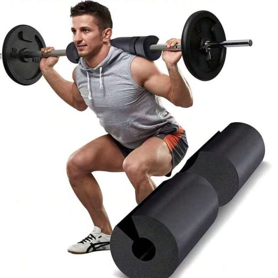 Squat Pad For Squats, Lunges And Hip Thrusts - Foam Sponge Pad - Provides Cushioning For Neck And Shoulders During Training - A - View 1