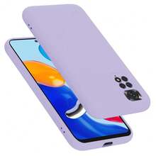 Compatible With Redmi Note 15 Pro Plus Case Silicone Liquid , Soft Smooth Touch For Xiaomi Note 14 Pro 5G Note 13 Series Note 12 Series Note 11 Series Phone Case Silicone Shockproof Thin Cover - Light Purple - View 8