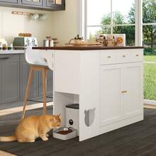 Mobile Storage Islands - White - View 2