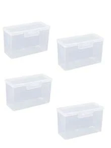 10pcs/8pcs/5pcs/4pcs/3pcs/1pc Poker Card Storage Portable Storage Box, Card Storage Container, Jewelry Small Item Storage Small Box, Game Card ID Card Practice Card Business Card Organizer Box - Clear - View 9