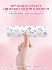 1件紫色花卉圖案Switch保護殼收納袋，適用於Switch2/Switch OLED/Switch NS/Lite，新一代Switch2遊戲主機配件保護套收納袋，電池續航版遊戲主機配件保護套，送給SWITCH玩家的最佳禮物 - 彩色 - 查看 3