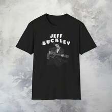 Jeff Buckley Unisex Softstyle T-Shirt Vintage Merch Grafik-T-Shirt IEPL - Black - View 7