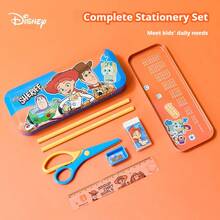 Disney 迪士尼玩具總動員卡通鉛筆盒 文具實用款 返校季獎勵 生日禮物 學生鉛筆盒文具套裝禮盒 - 彩色 - 查看 3