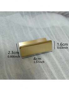 Gold Brass Wide Vintage Table Card Holder, Small Retro Table Card Stand, Memo Price Tag Holder, For Reception, Party And Photography - Multicolor - View 2