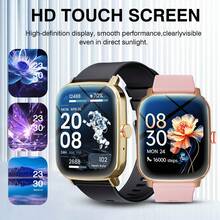 Reloj inteligente resistente al agua, llamadas/marcación inalámbrica, múltiples modos deportivos, recordatorio y rechazo de llamadas, notificación de SMS, fondo de pantalla personalizable, compatible con teléfono/Android - Multicolor - Ver 7