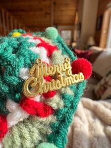 Set di 3 pezzi di costumi natalizi per animali domestici, 2 stili con collare a fiocco con campanello, bavaglino di Babbo Natale lavorato a maglia a mano, accessori fotografici per gatti e cani di piccola taglia - Multicolore - Visualizzare 11