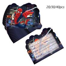 20/30/40pcs Birthday Invitation Cards, Party Decorations, Party Supples, Invitation Cards - Cartoon - View 2