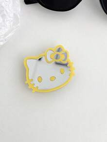 Sanrio Hello Kitty Cartoon Cat Phone Stand Mirror Sticker Adhesive Mirror Bow Tie Cat INS Style Retractable Phone Holder - Multicolor - View 16