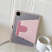 1件粉色波點大花朵360°可旋轉書本式多角度平板保護殼，相容 iPad Air 6/5/4 & 10 (10.9 吋)、iPad Pro 2024、Air M3/A16 2025、 Galaxy Tab S9 FE/S8 Plus/S7/S10、OPPO Pad、 MatePad、Vivo Pad、Honor Pad、 Pad - 彩色 - 查看 6