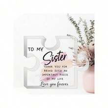 Unisex 2D Pattern Acrylic Puzzle Medal Keepsake, Custom Thank You Gift For Men & Women. Delicate Trophy Style Desktop Ornament, Creative Souvenir Decor For Indoor Table Display, Ideal Commemorative Present For Daily Gifting & Holiday Rewards. - Multicolor - View 6