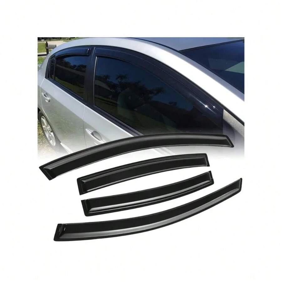 For Nissan Sentra 2007-2012 Out-Channel Window Visor Vent Rain Guards 4pcs Set - United States - View 1
