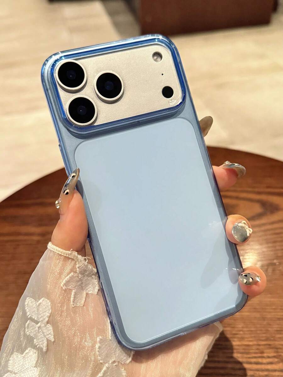 Funda de teléfono de carcasa dura transparente y clara compatible con iPhone 17 Pro Max 17 Pro 17 16 Pro Max 16 Pro 16 15 Pro Max 15 Pro Max 15 Pro 15 Pro Max 14 Pro 13 Pro Max con protección a prueba de golpes y cubierta trasera - Azul - Ver 1