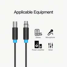 VENTION 3-Pin XLR Balanced Audio Extension Cable, Male To Female XLR Mic Cord, Shielded XLR Cable For Microphone, Studio Recording Device, Amplifier, Audio Mixer - View 10